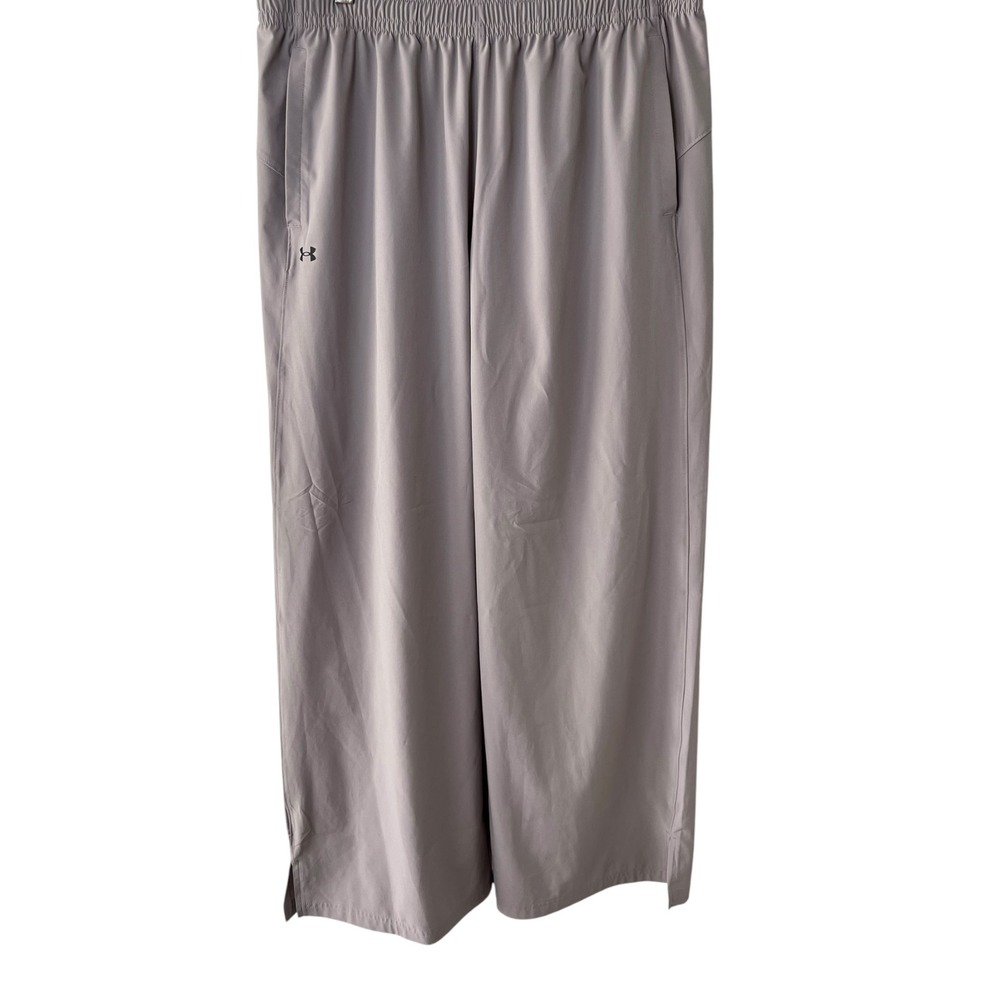 Under Armour‎ Womens Gray Wide Leg Elastic Waist Athletic Yoga Pants Size Large